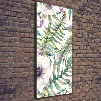 Foto leinwand vertikales Tropische Blätter