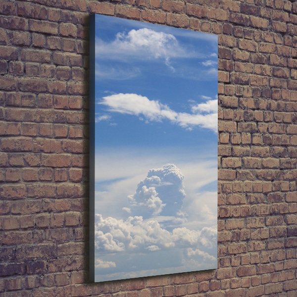 Foto leinwand vertikales Wolken am Himmel