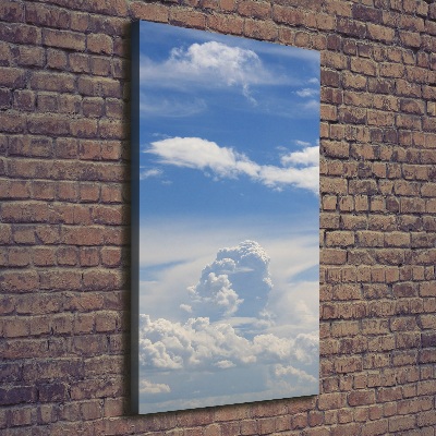 Foto leinwand vertikales Wolken am Himmel