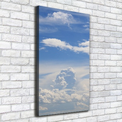Foto leinwand vertikales Wolken am Himmel