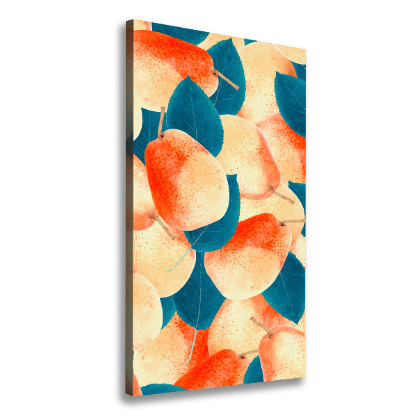 Foto leinwand vertikales Birnen