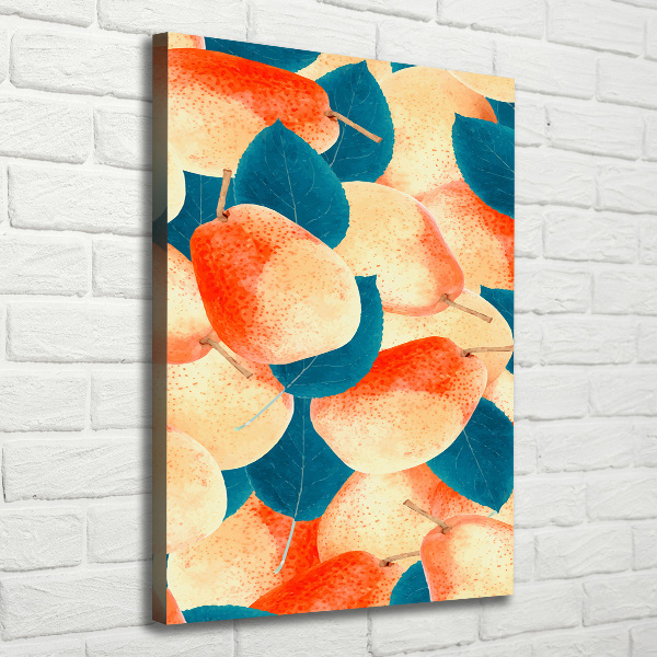 Foto leinwand vertikales Birnen