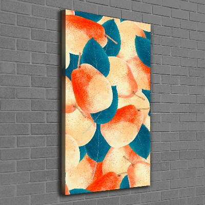 Foto leinwand vertikales Birnen