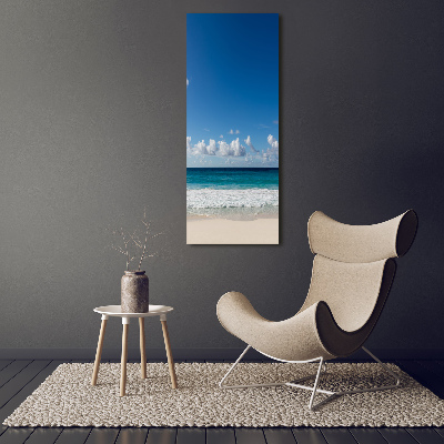 Foto leinwand vertikales Tropischer Strand