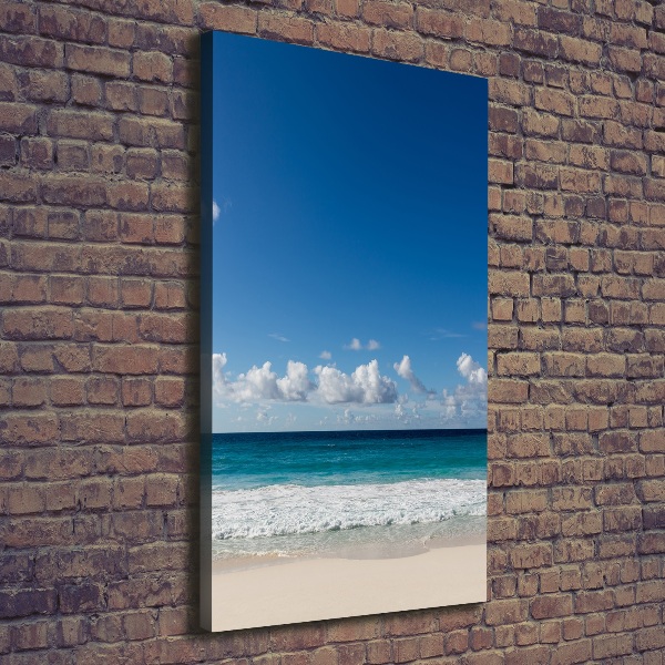 Foto leinwand vertikales Tropischer Strand