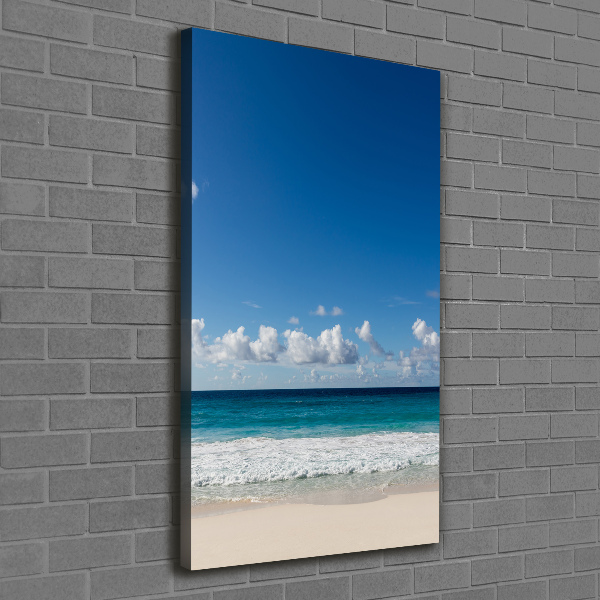 Foto leinwand vertikales Tropischer Strand