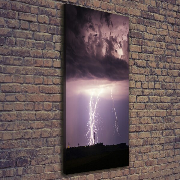 Wandbild vertikales Gewitter