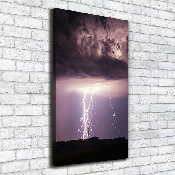 Wandbild vertikales Gewitter