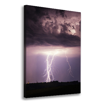 Wandbild vertikales Gewitter