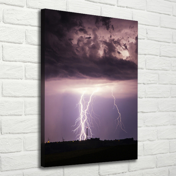 Wandbild vertikales Gewitter