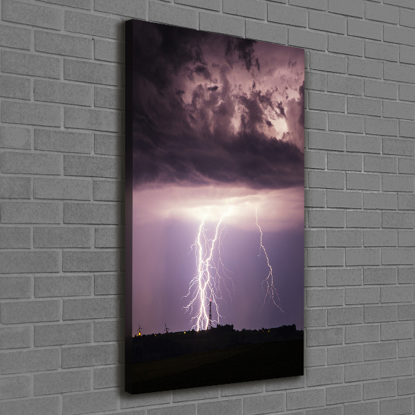 Wandbild vertikales Gewitter