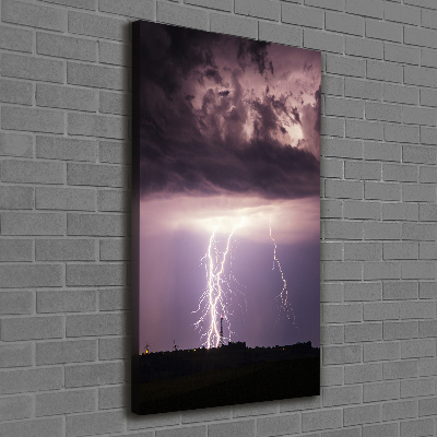 Wandbild vertikales Gewitter