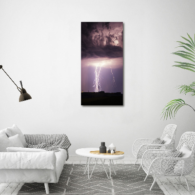 Wandbild vertikales Gewitter