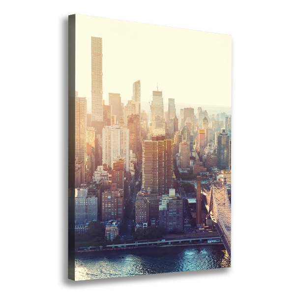 Foto leinwand vertikales New York aus der Vogelperspektive