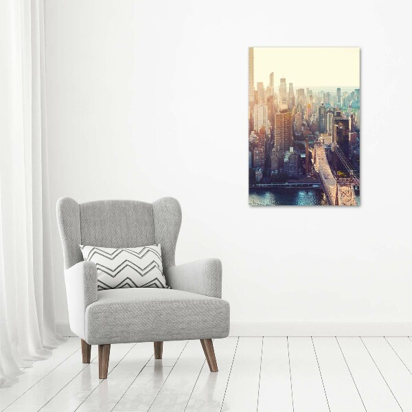 Foto leinwand vertikales New York aus der Vogelperspektive