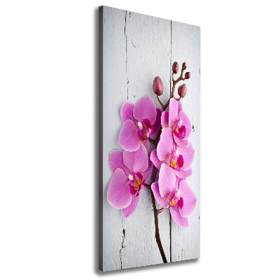 Foto auf leinwand vertikales Rosa Orchidee