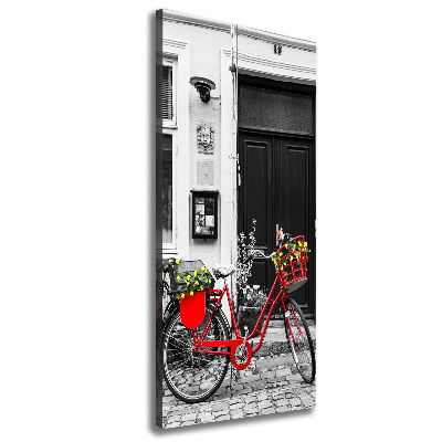 Wandbild vertikales Citybike