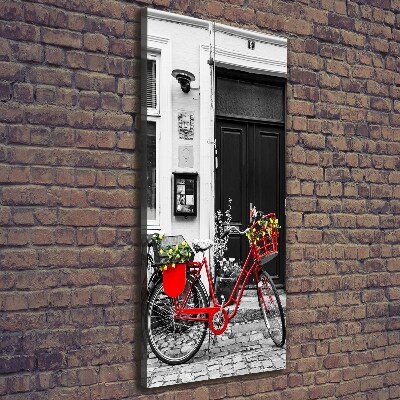 Wandbild vertikales Citybike