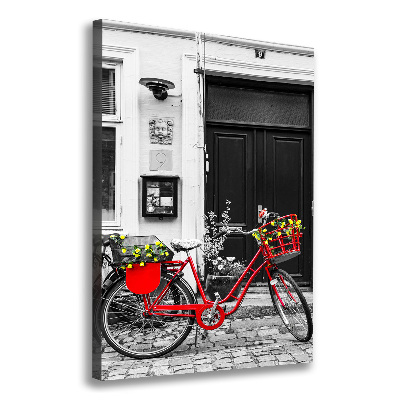 Wandbild vertikales Citybike