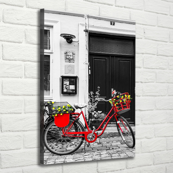 Wandbild vertikales Citybike