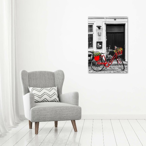 Wandbild vertikales Citybike