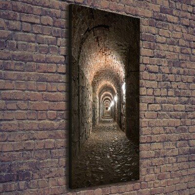 Foto leinwand vertikales Keller