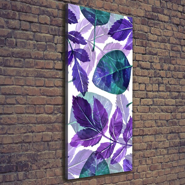 Foto leinwand vertikales Blätter