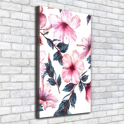 Foto auf leinwand vertikales Hibiskus