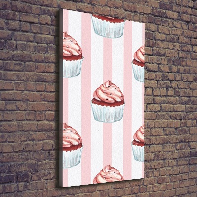 Foto leinwand vertikales Cupcakes