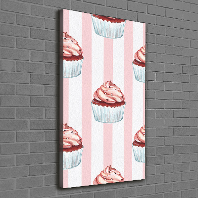 Foto leinwand vertikales Cupcakes