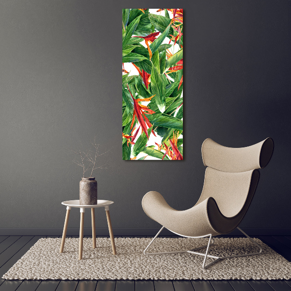 Wandbild vertikales Strelitzia reginae