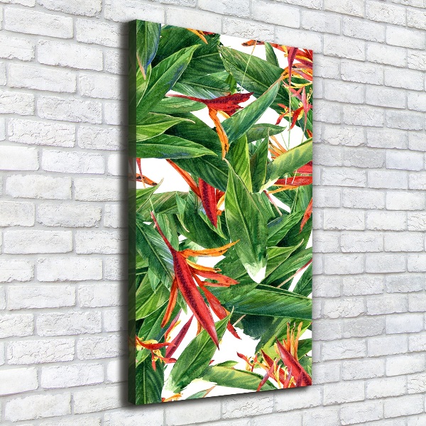Wandbild vertikales Strelitzia reginae