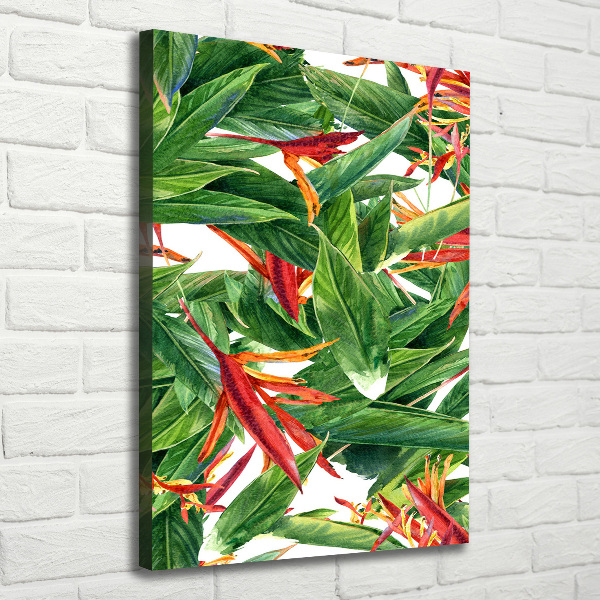 Wandbild vertikales Strelitzia reginae