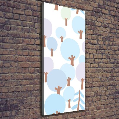 Foto auf leinwand vertikales Bäume