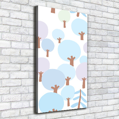 Foto auf leinwand vertikales Bäume