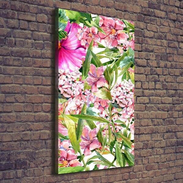 Wandbild vertikales Tropische Blumen