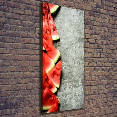 Foto auf leinwand vertikales Wassermelone