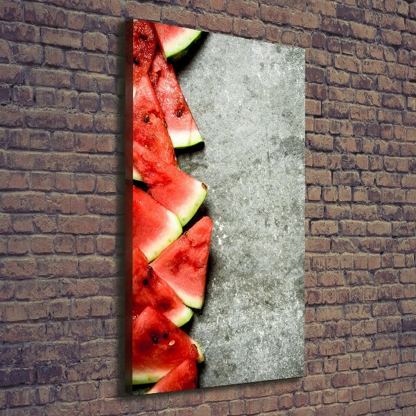 Foto auf leinwand vertikales Wassermelone
