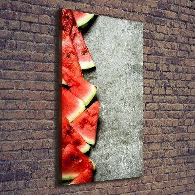 Foto auf leinwand vertikales Wassermelone