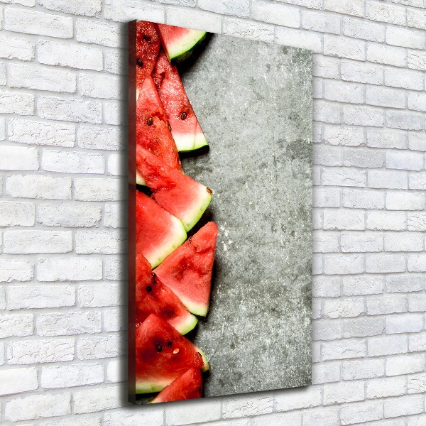 Foto auf leinwand vertikales Wassermelone