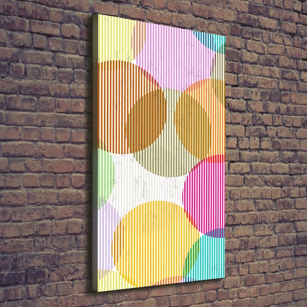 Foto leinwand vertikales Farbige Kreise