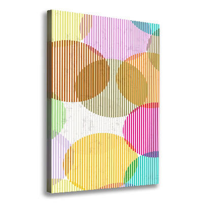 Foto leinwand vertikales Farbige Kreise