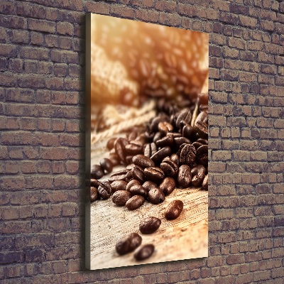 Wandbild vertikales Kaffeebohnen