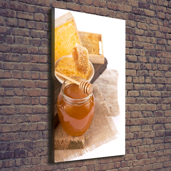 Wandbild vertikales Honigwaben
