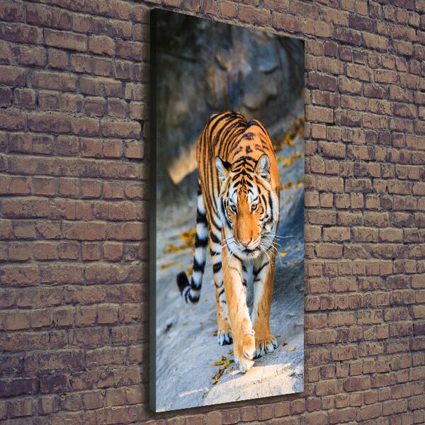 Wandbild vertikales Tiger