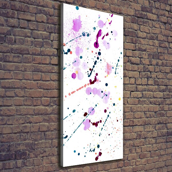 Foto auf leinwand vertikales Bunte Flecken