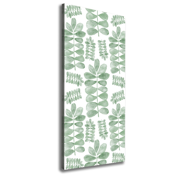 Wandbild vertikales Eukalyptusblätter
