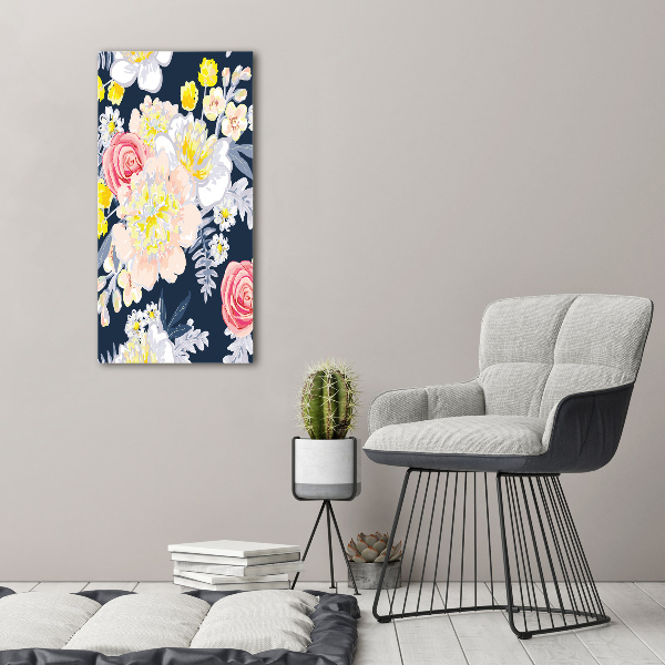 Foto leinwand vertikales Ein Blumenstrauß