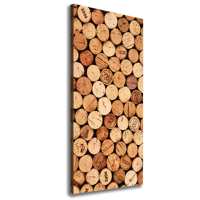 Foto leinwand vertikales Weinkorken