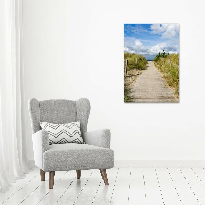 Wandbild vertikales Weg zum Strand